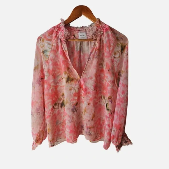 Misa Los Angeles Alexis Women’s Top in Taza Floral - Picture 5 of 9
